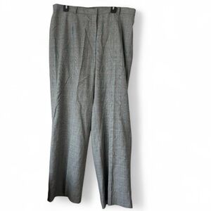 Dana Buchman Women Raquel 100%Wool Classic Fit Pants Plaid Pattern - Size 20